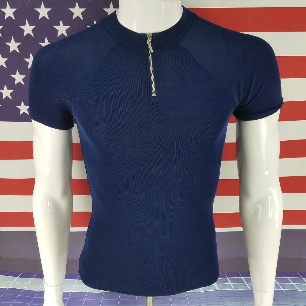 Fitted Club T-Shirt Tight Nylon Spandex Top M